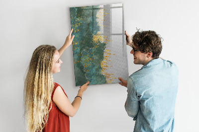 Dry erase board magnetic Modern board for photos and notes