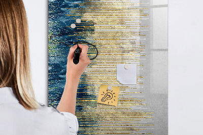 Magnetic dry erase board Modern board for photos and notes
