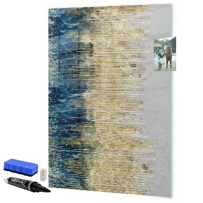 Magnetic dry erase board Modern board for photos and notes