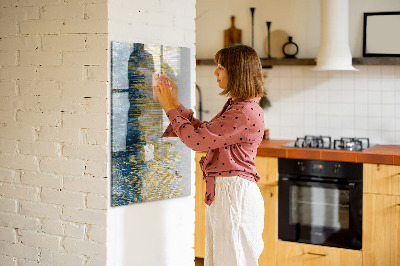Magnetic dry erase board Modern board for photos and notes