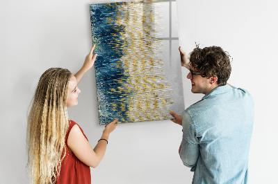 Magnetic dry erase board Modern board for photos and notes
