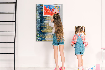 Magnetic dry erase board Modern board for photos and notes