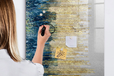 Magnetic dry erase board Modern board for photos and notes