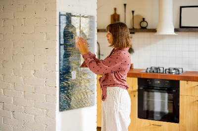 Magnetic dry erase board Modern board for photos and notes