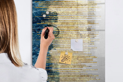 Magnetic dry erase board Modern board for photos and notes