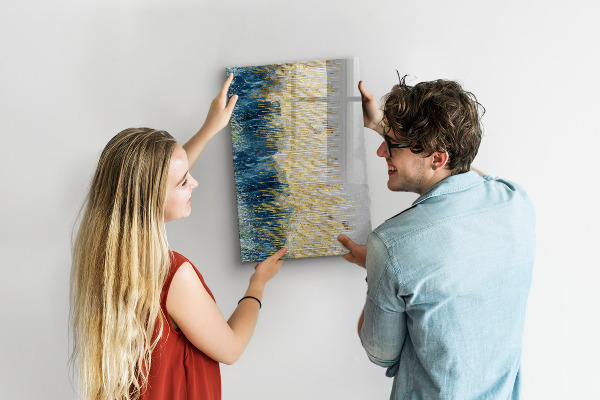 Magnetic dry erase board Modern board for photos and notes