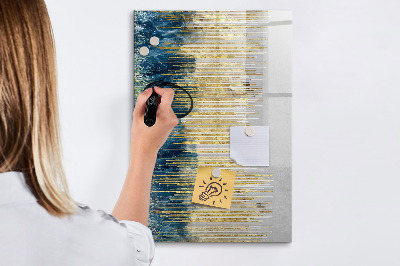 Magnetic dry erase board Modern board for photos and notes