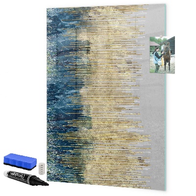 Magnetic dry erase board Modern board for photos and notes