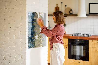 Magnetic dry erase board Modern board for photos and notes
