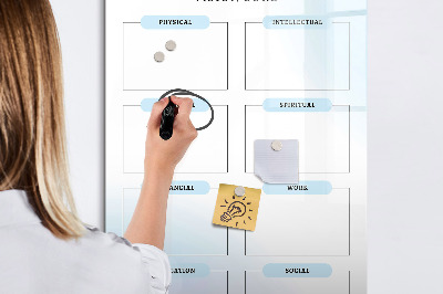 Magnetic dry erase board Vision Board for Personal Goals