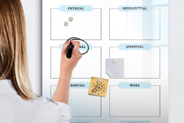 Magnetic dry erase board Vision Board for Personal Goals