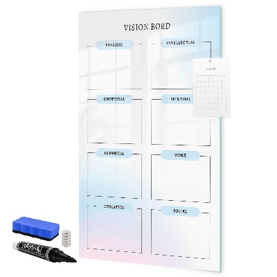 Magnetic dry erase board Vision Board for Personal Goals