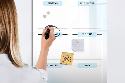 Magnetic dry erase board Vision Board for Personal Goals