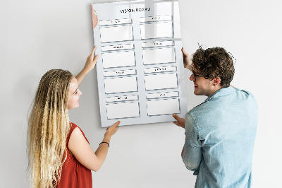 Dry erase board magnetic Vision Board for a Better Life
