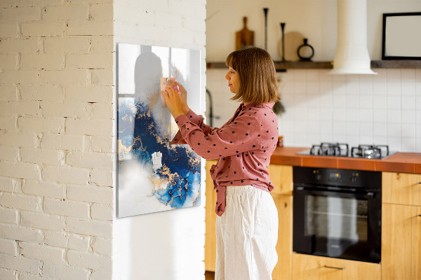 Dry erase board magnetic A stylish board for notes and photos