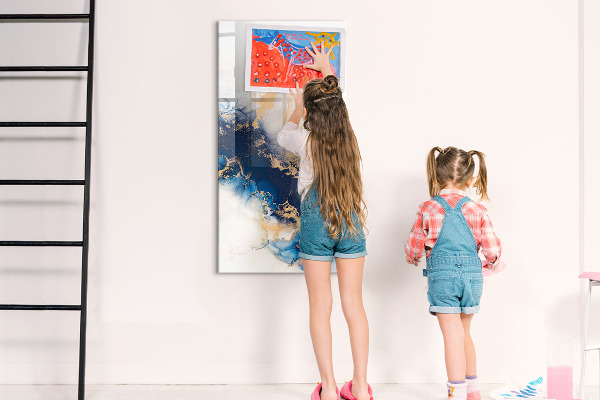 Dry erase board magnetic A stylish board for notes and photos