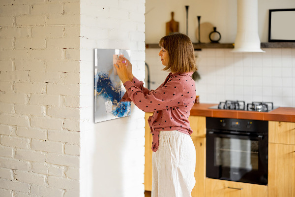 Dry erase board magnetic A stylish board for notes and photos