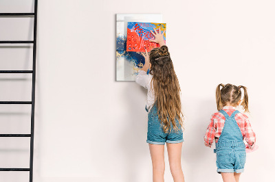 Dry erase board magnetic A stylish board for notes and photos