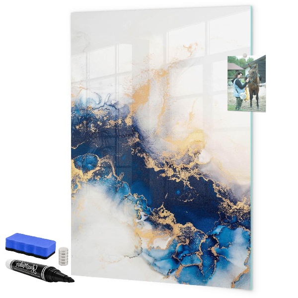 Dry erase board magnetic A stylish board for notes and photos
