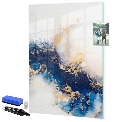 Dry erase board magnetic A stylish board for notes and photos