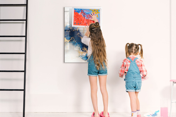 Dry erase board magnetic A stylish board for notes and photos