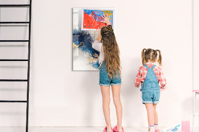 Dry erase board magnetic A stylish board for notes and photos