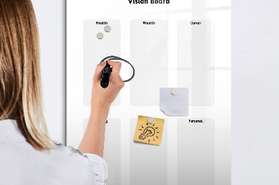 Dry erase board magnetic Vision Board for Life Goals