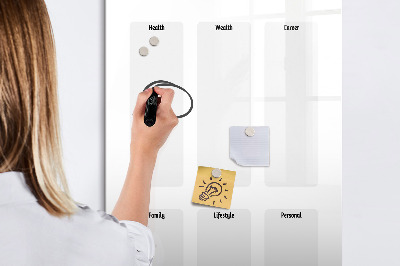 Dry erase board magnetic Vision Board for Life Goals