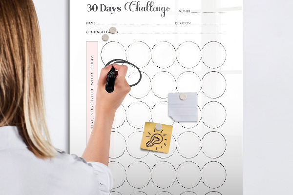 Magnetic dry erase board 30-Day Photography Challenge