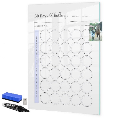 Dry erase board magnetic 30-Day Photography Challenge