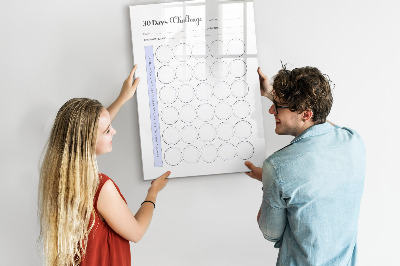 Dry erase board magnetic 30-Day Photography Challenge