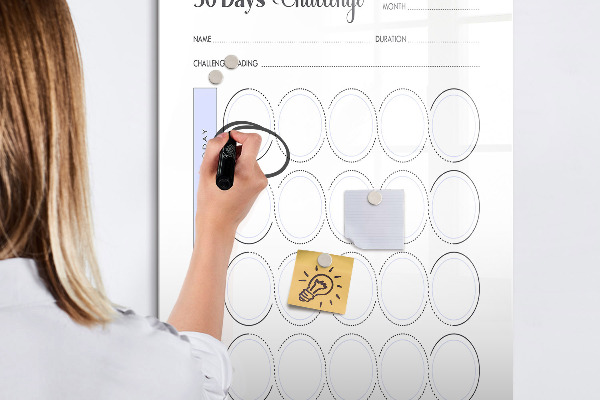 Dry erase board magnetic 30-Day Photography Challenge