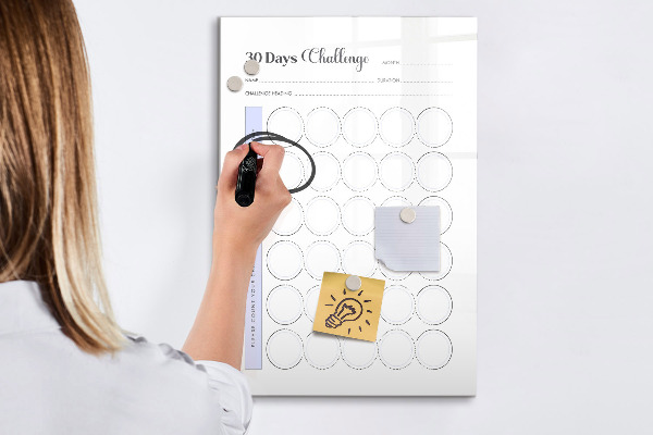 Dry erase board magnetic 30-Day Photography Challenge