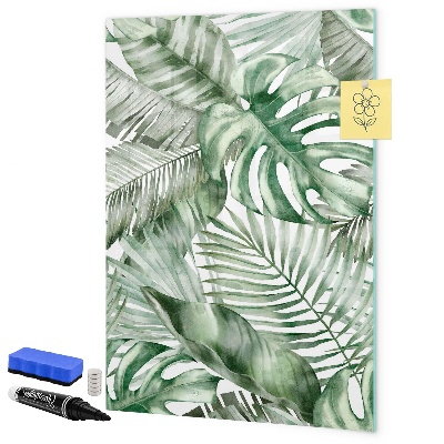Dry erase board magnetic Green board for photos and notes