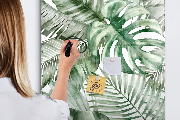 Dry erase board magnetic Green board for photos and notes
