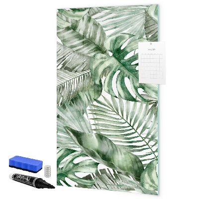 Dry erase board magnetic Green board for photos and notes