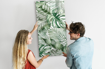 Dry erase board magnetic Green board for photos and notes