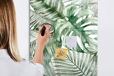 Dry erase board magnetic Green board for photos and notes