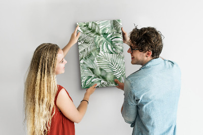 Dry erase board magnetic Green board for photos and notes
