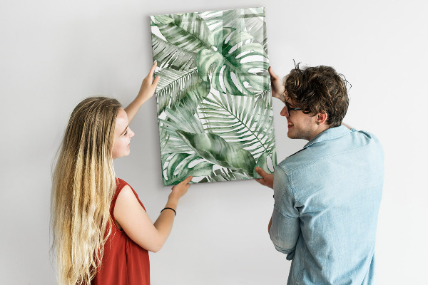 Dry erase board magnetic Green board for photos and notes