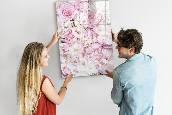 Magnetic dry erase board Floral board for notes and photos