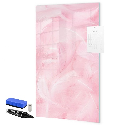 Magnetic dry erase board Pink board for notes and photos