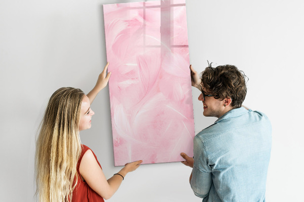 Magnetic dry erase board Pink board for notes and photos