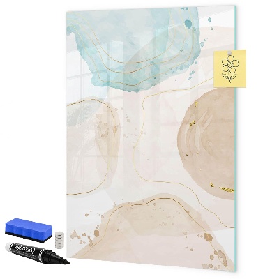Dry erase board magnetic Modern photo board in pastel colors