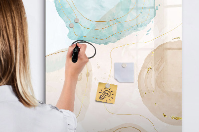 Dry erase board magnetic Modern photo board in pastel colors