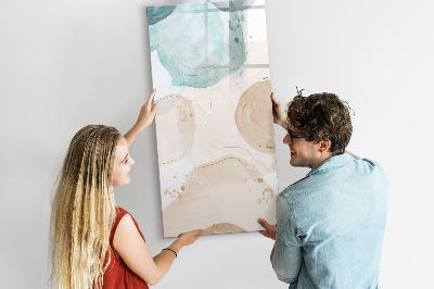 Dry erase board magnetic Modern photo board in pastel colors