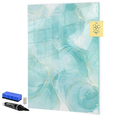 Magnetic dry erase board A colorful board for presenting photos