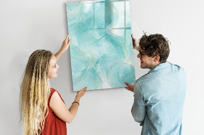 Magnetic dry erase board A colorful board for presenting photos