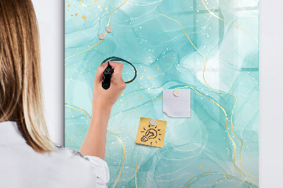 Magnetic dry erase board A colorful board for presenting photos