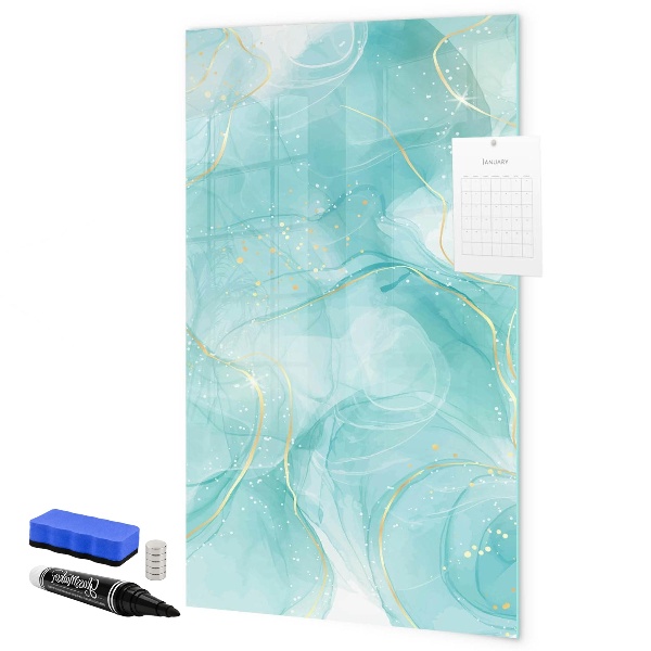 Magnetic dry erase board A colorful board for presenting photos